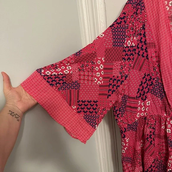 Lane Bryant Size 22/24 Open front with waist tie kimono / duster nwt - Picture 3 of 6